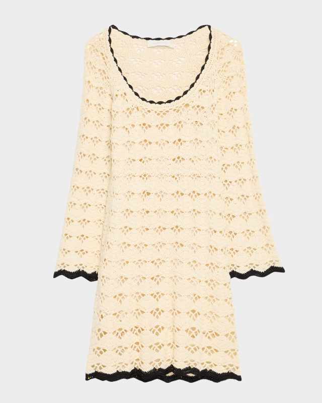 Rhiannon Crochet Mini Dress